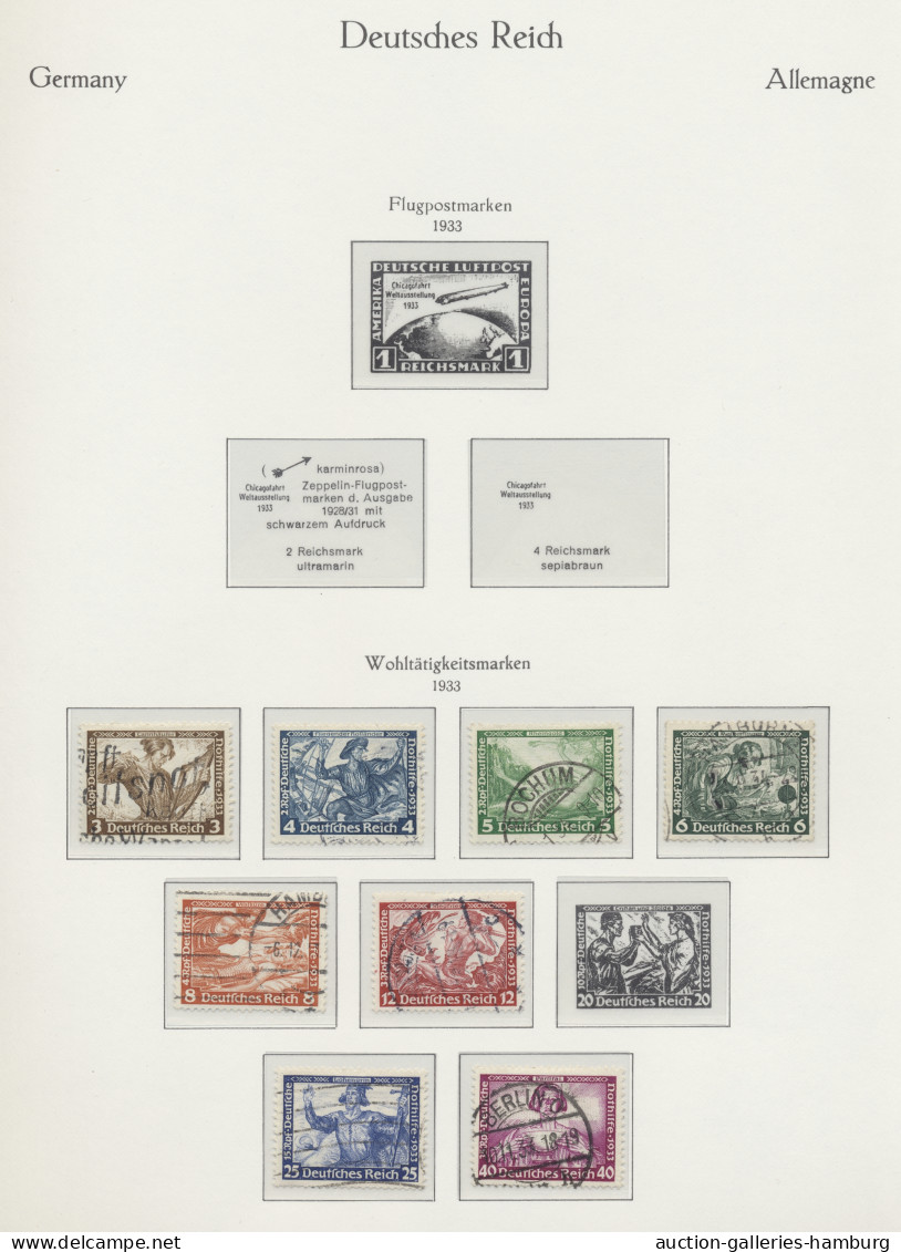 Deutschland: 1872-1990, Sammlung in allen Erhaltungsformen in 2 Vordruckalben mi