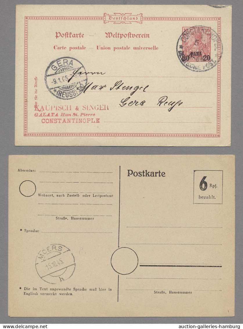 Deutschland: 1866-1969 (ca.), Partie Von Etwa 80 Belegen In 2 Alben Mit U.a. Bay - Sammlungen