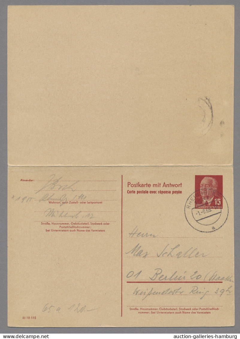 Deutschland: 1866-1969 (ca.), Partie Von Etwa 80 Belegen In 2 Alben Mit U.a. Bay - Collections