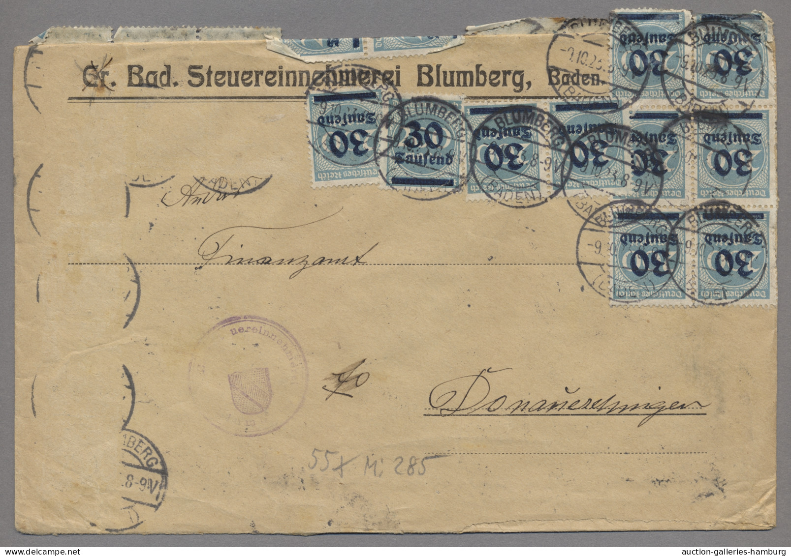 Deutschland: 1866-1969 (ca.), Partie Von Etwa 80 Belegen In 2 Alben Mit U.a. Bay - Collections