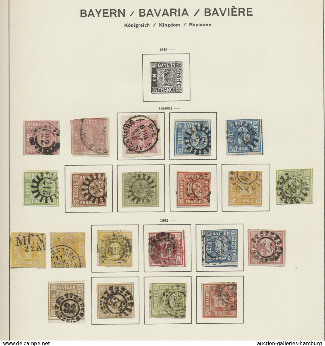 Altdeutschland: 1851/1923 Ca., Umfangreiche Teilsammlung Von Baden Bis Württembe - Colecciones