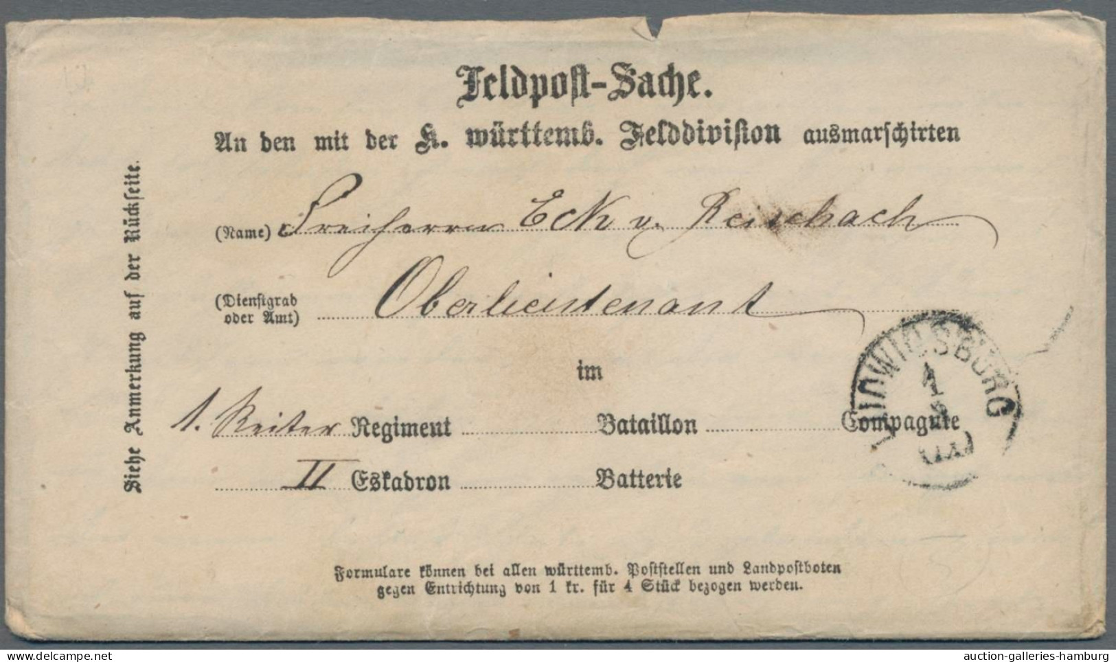 Altdeutschland: 1864ff., Partie Aus Insgesamt 43 Belegen (Briefen Und Ganzsachen - Collections