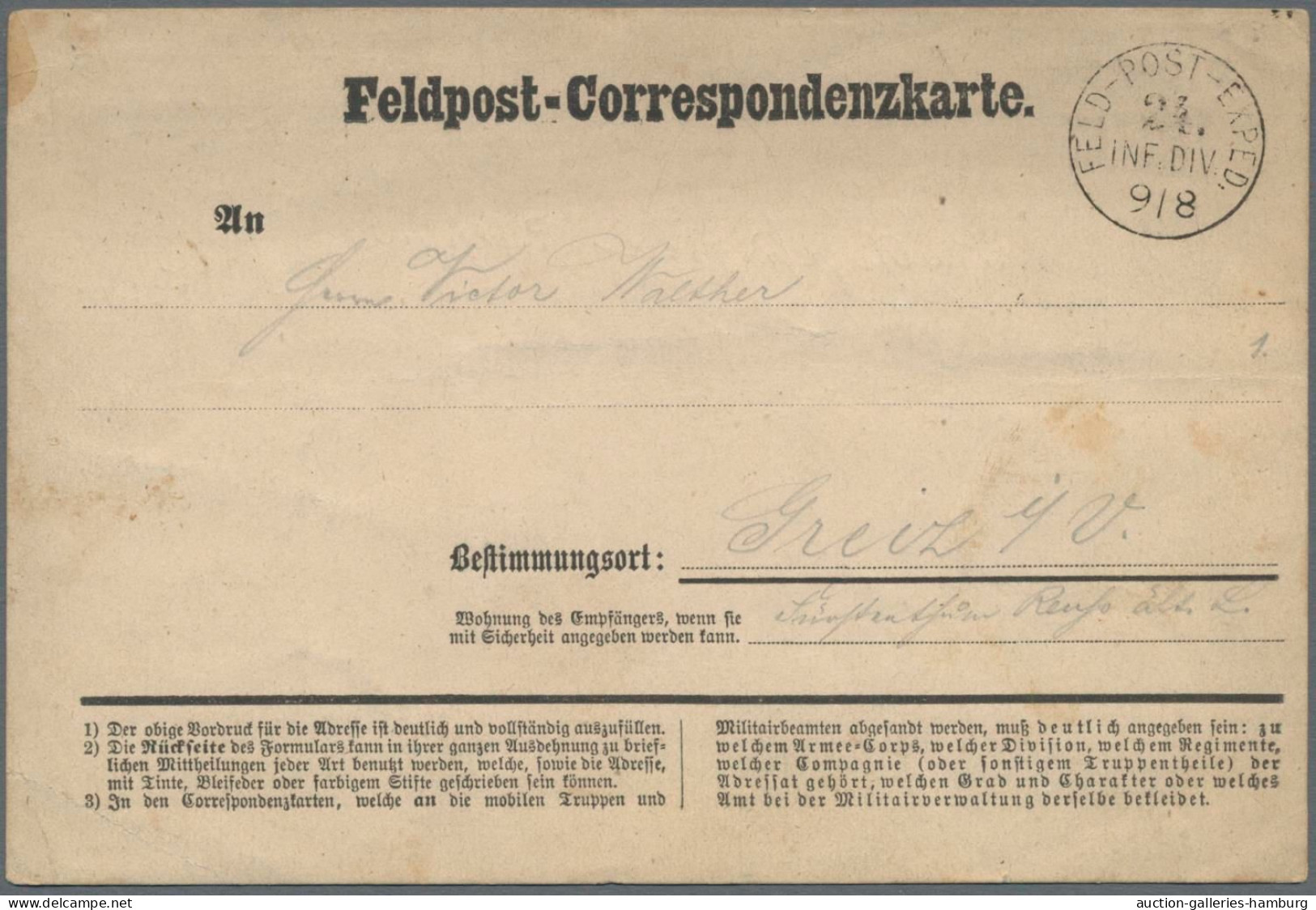 Altdeutschland Und Deutsches Reich: 1772-1895 (ca.), Partie Von Etwa 260 Belegen - Collections