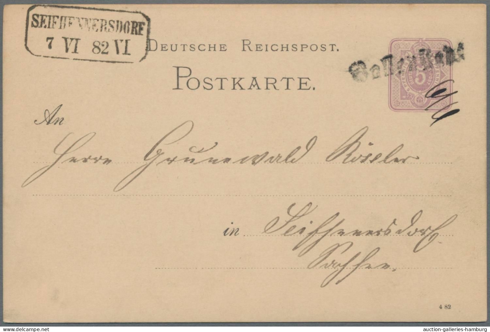 Altdeutschland Und Deutsches Reich: 1772-1895 (ca.), Partie Von Etwa 260 Belegen - Collections