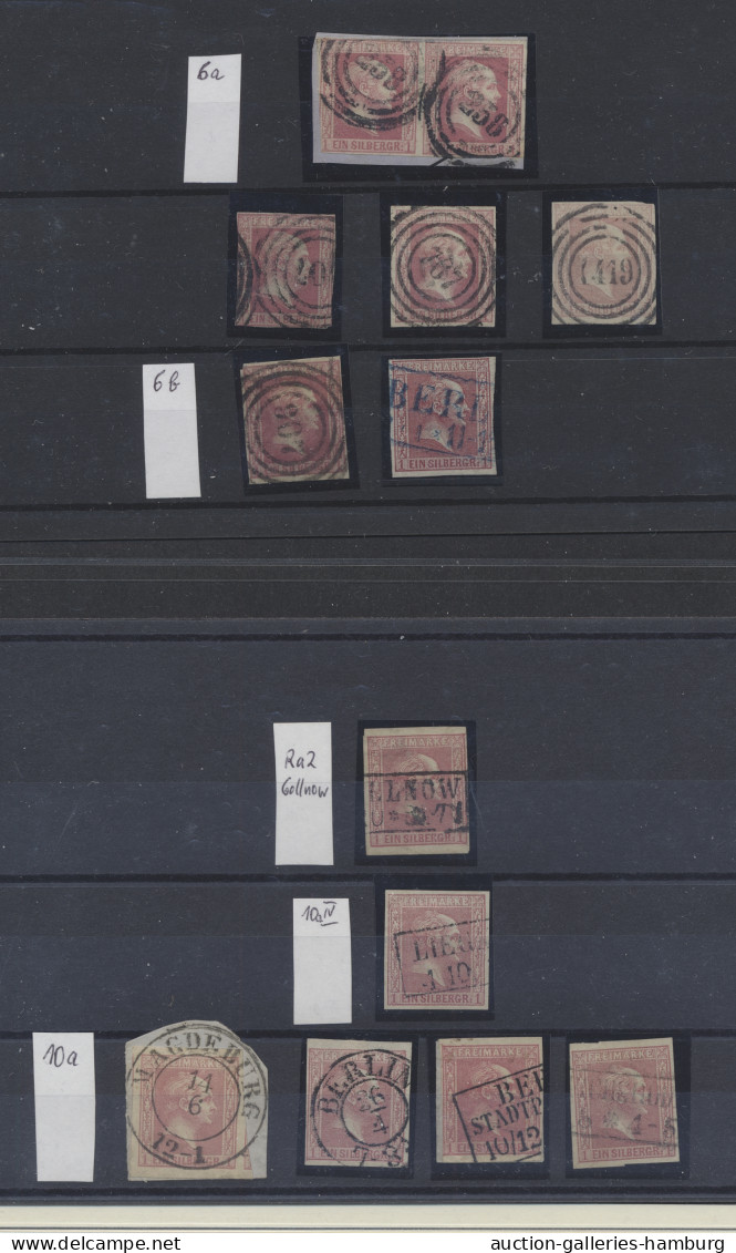 Preußen - Marken Und Briefe: 1850-1867, Komplette Gestempelte Sammlung Im Teils - Other & Unclassified