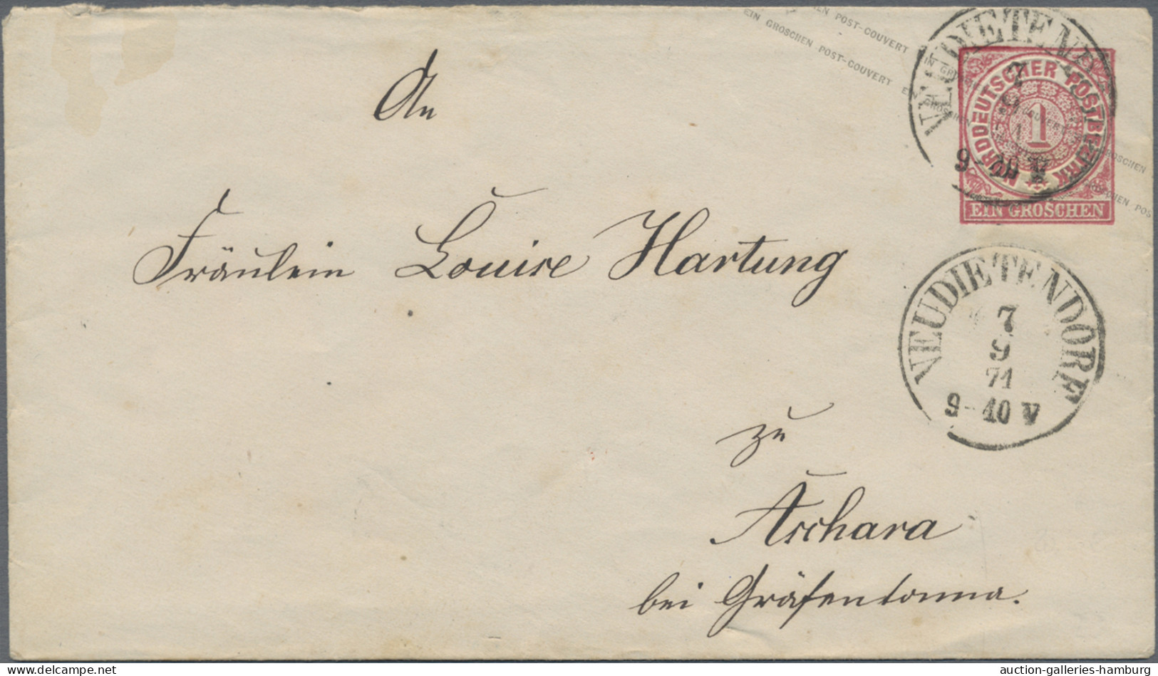 Thurn & Taxis - Marken und Briefe: 1865/1874 (ca.), Partie von 13 besseren Beleg