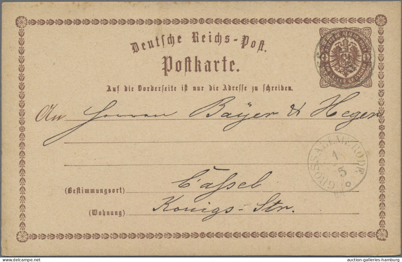 Thurn & Taxis - Nachverwendete Stempel: 1873/1885, Partie Von 26 Gebrauchten Gan - Otros & Sin Clasificación