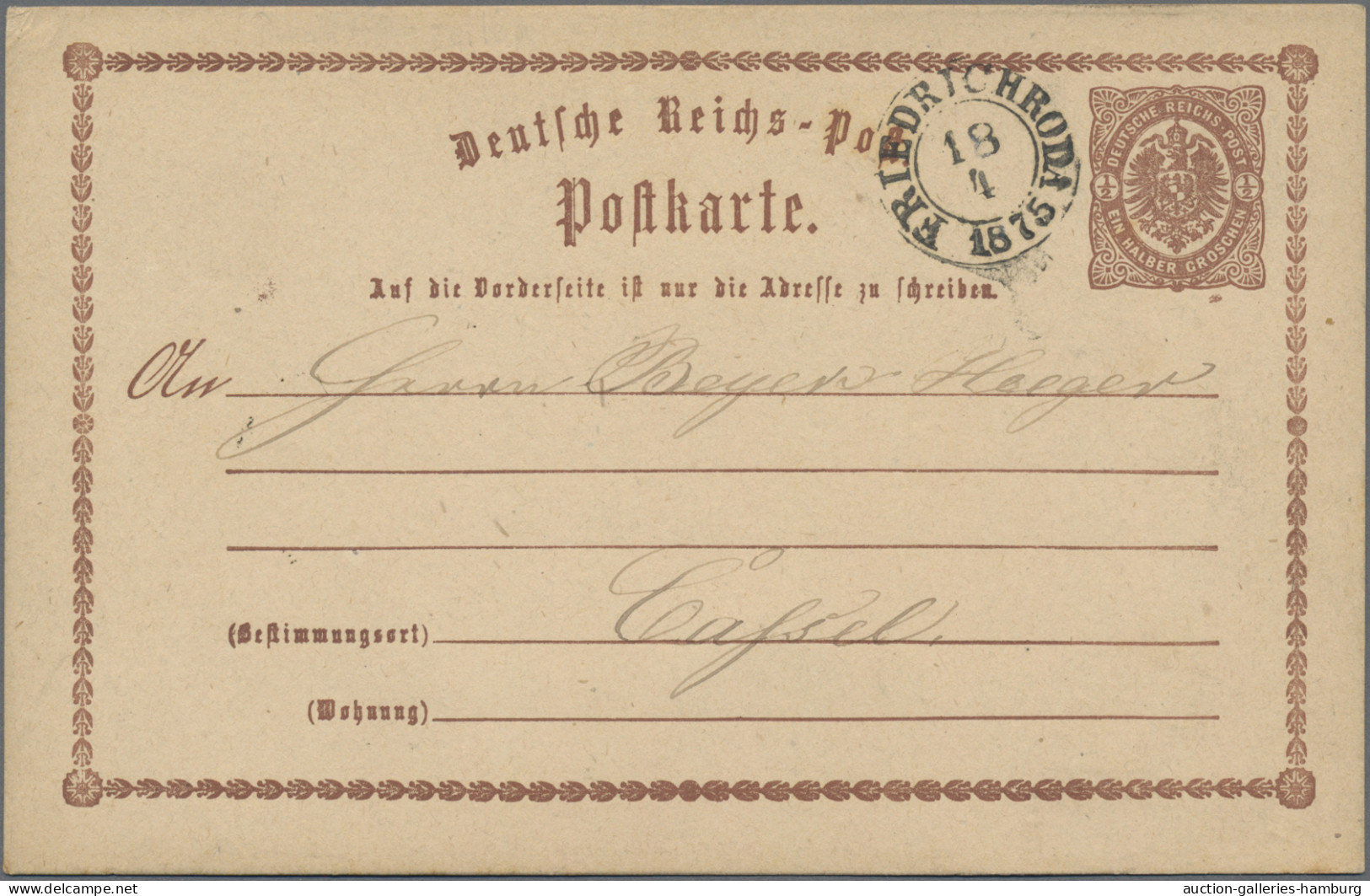 Thurn & Taxis - Nachverwendete Stempel: 1873/1885, Partie von 26 gebrauchten Gan