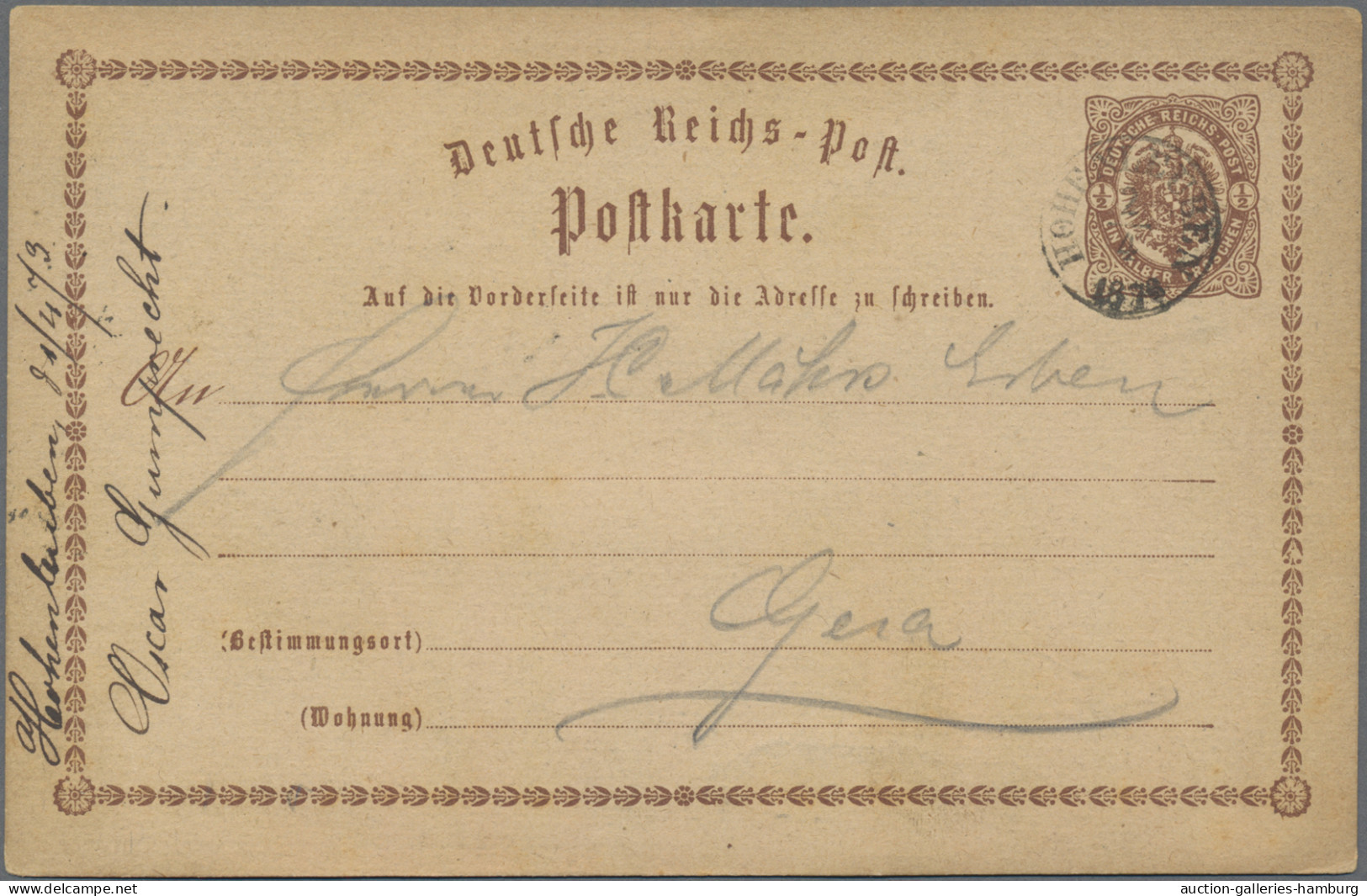 Thurn & Taxis - Nachverwendete Stempel: 1873/1885, Partie von 26 gebrauchten Gan