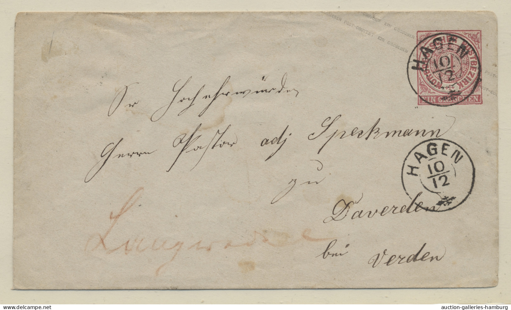 Norddeutscher Bund - Marken Und Briefe: 1868-1871, Komplette, überwiegend Gestem - Other & Unclassified