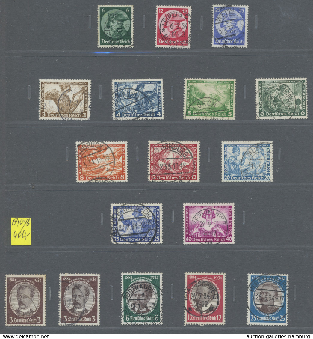 Deutsches Reich: 1923-1945, sauber gestempelte Sammlung in SAFE-Vordruckbinder m