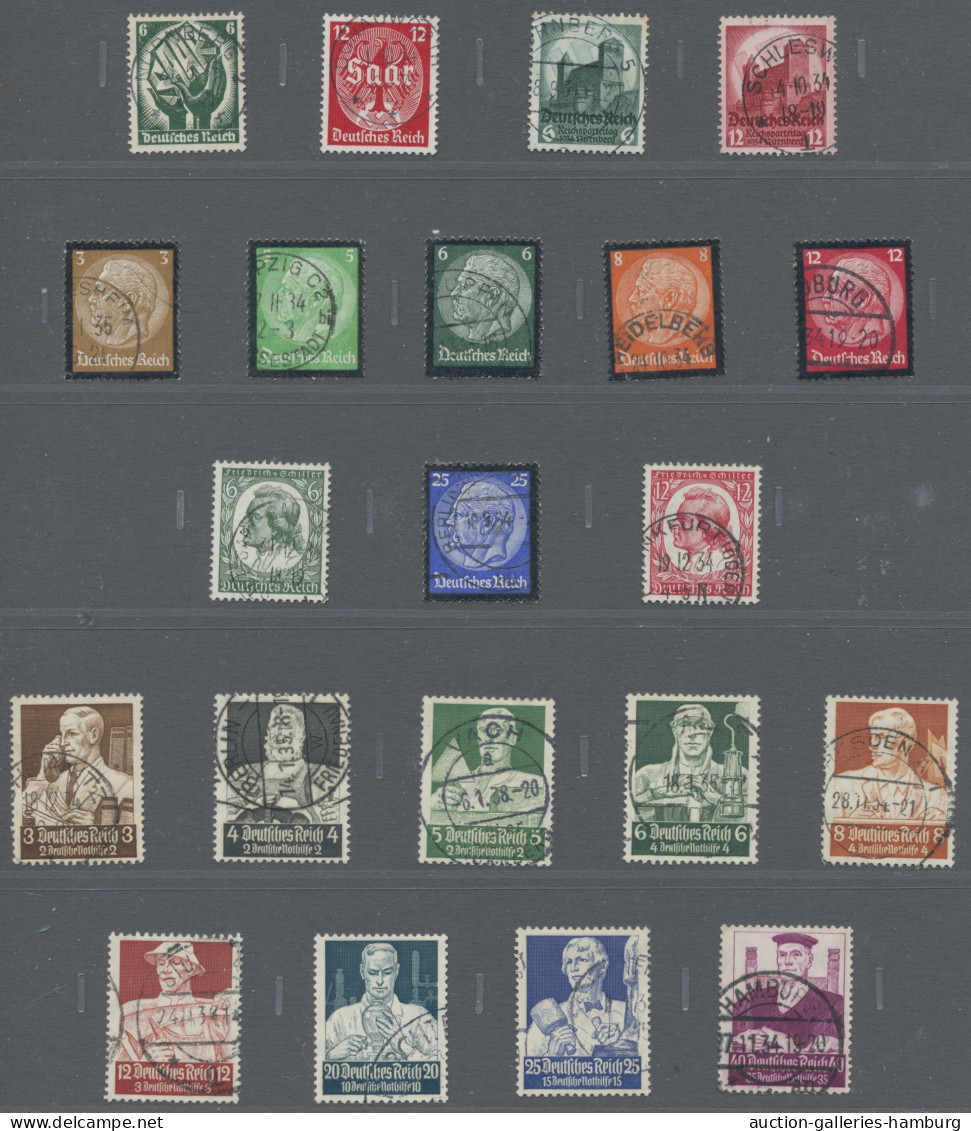 Deutsches Reich: 1923-1945, sauber gestempelte Sammlung in SAFE-Vordruckbinder m