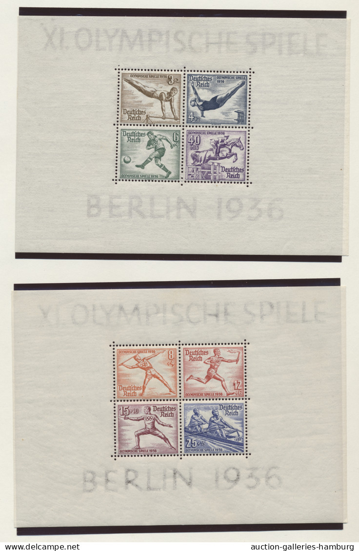 Deutsches Reich: 1933/1945, überwiegend postfrische, interessante alte Sammlung