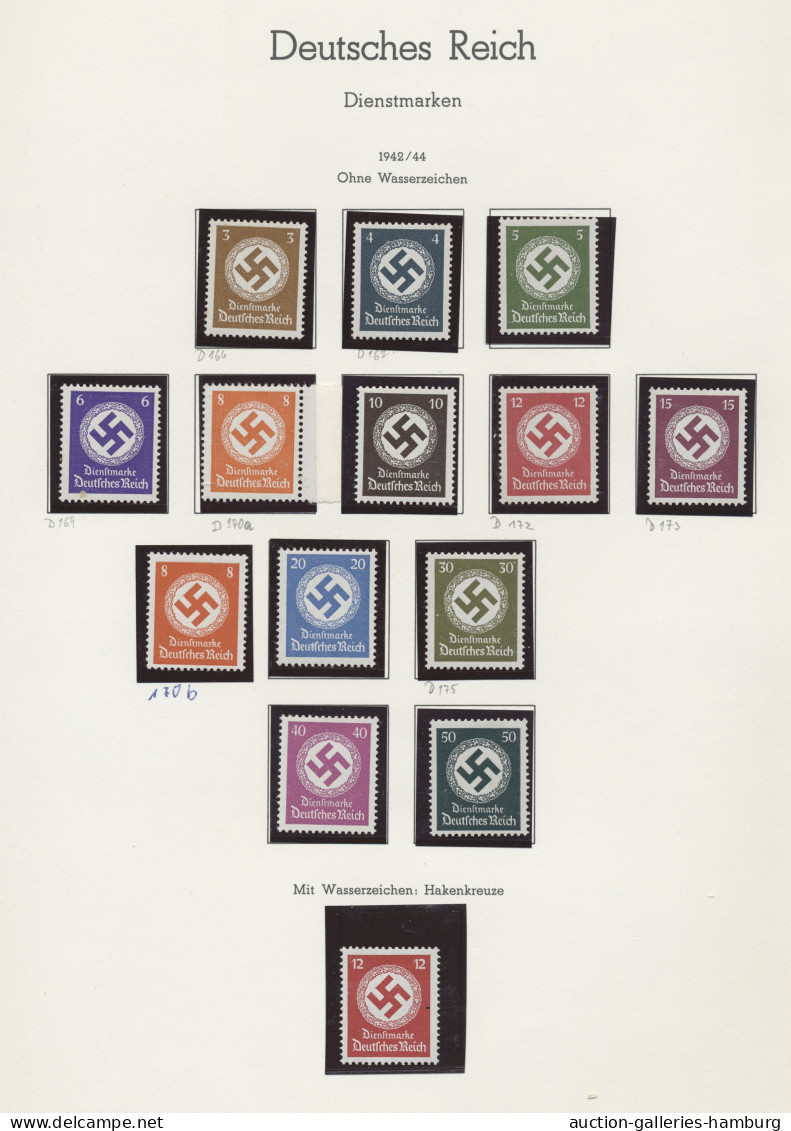 Deutsches Reich: 1933/1945, überwiegend postfrische, interessante alte Sammlung