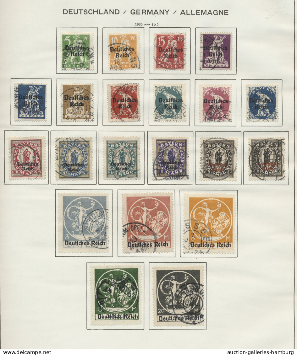 Deutsches Reich: 1872/1945 Umfangreiche Sammlung Mit Dienstausgaben Und Bes. II - Collections