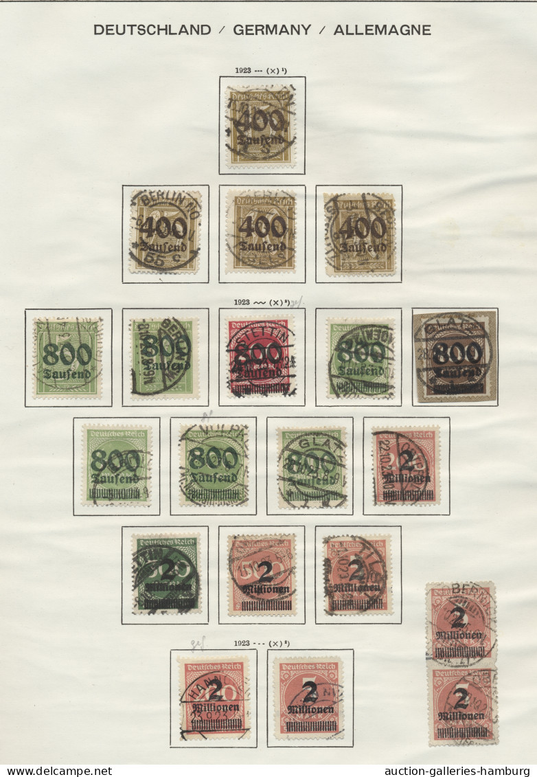 Deutsches Reich: 1872/1945 Umfangreiche Sammlung Mit Dienstausgaben Und Bes. II - Collections