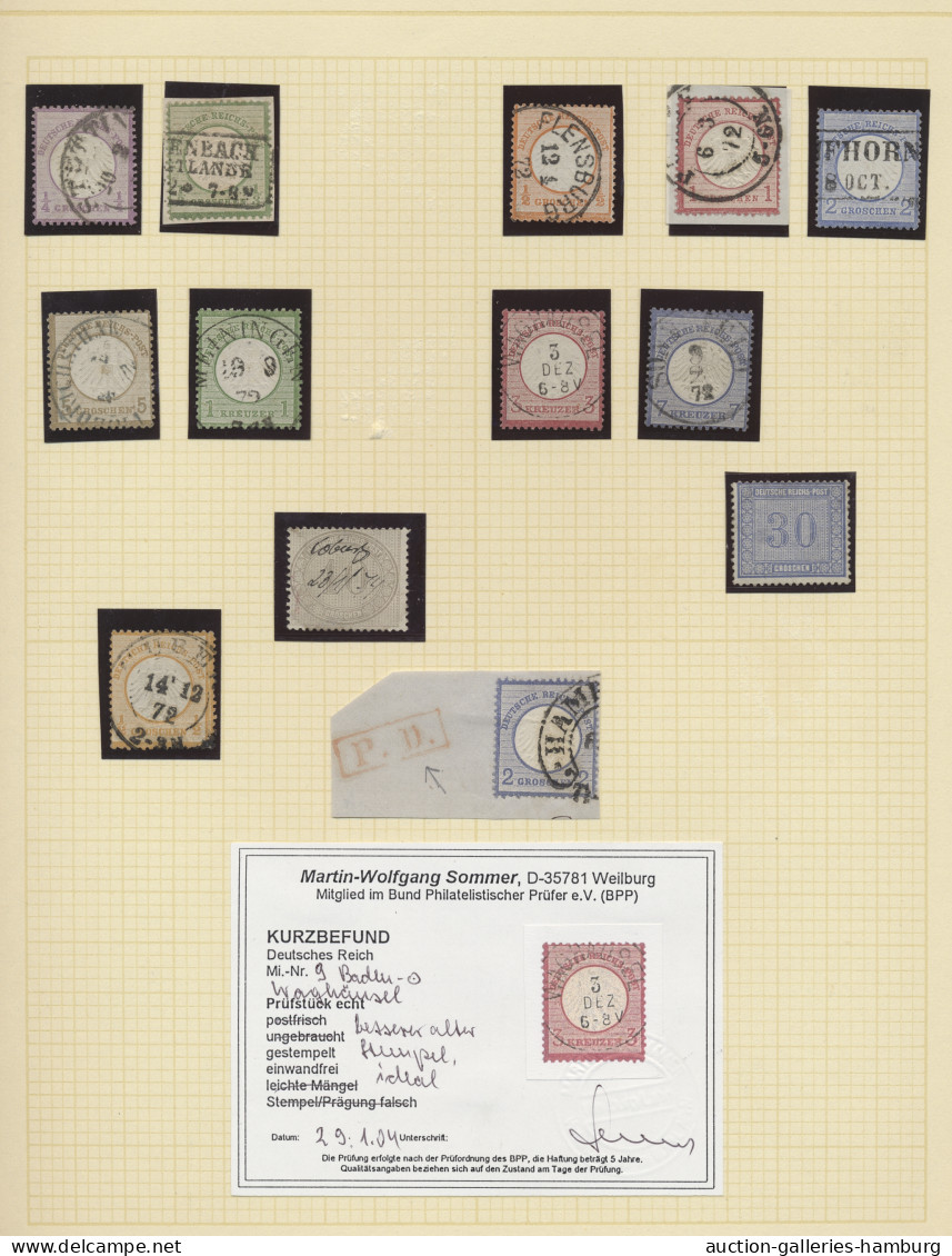 Deutsches Reich: 1872-1945, überwiegend Gestempelte Sammlung Ab Brustschilden In - Collections