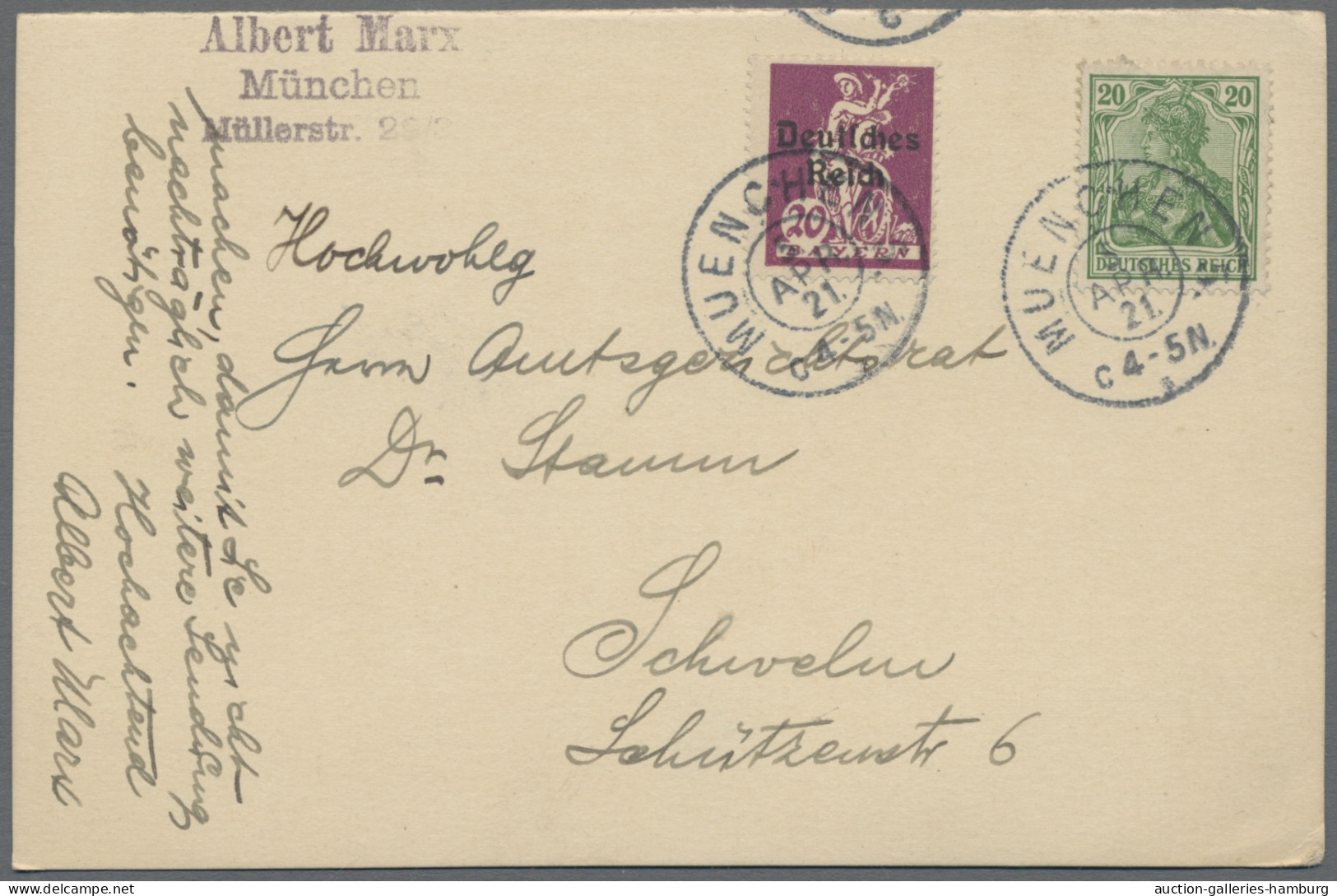 Deutsches Reich: 1869-1943, Partie Von Etwa 140 Belegen Mit U.a. Auslandsdestina - Collections