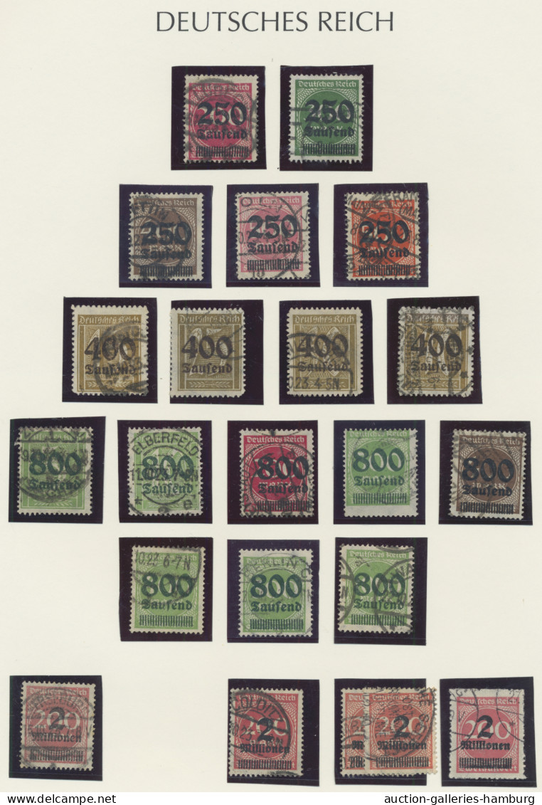 Deutsches Reich - Inflation: 1916-1923, überwiegend gestempelte Sammlung ab Mi.N