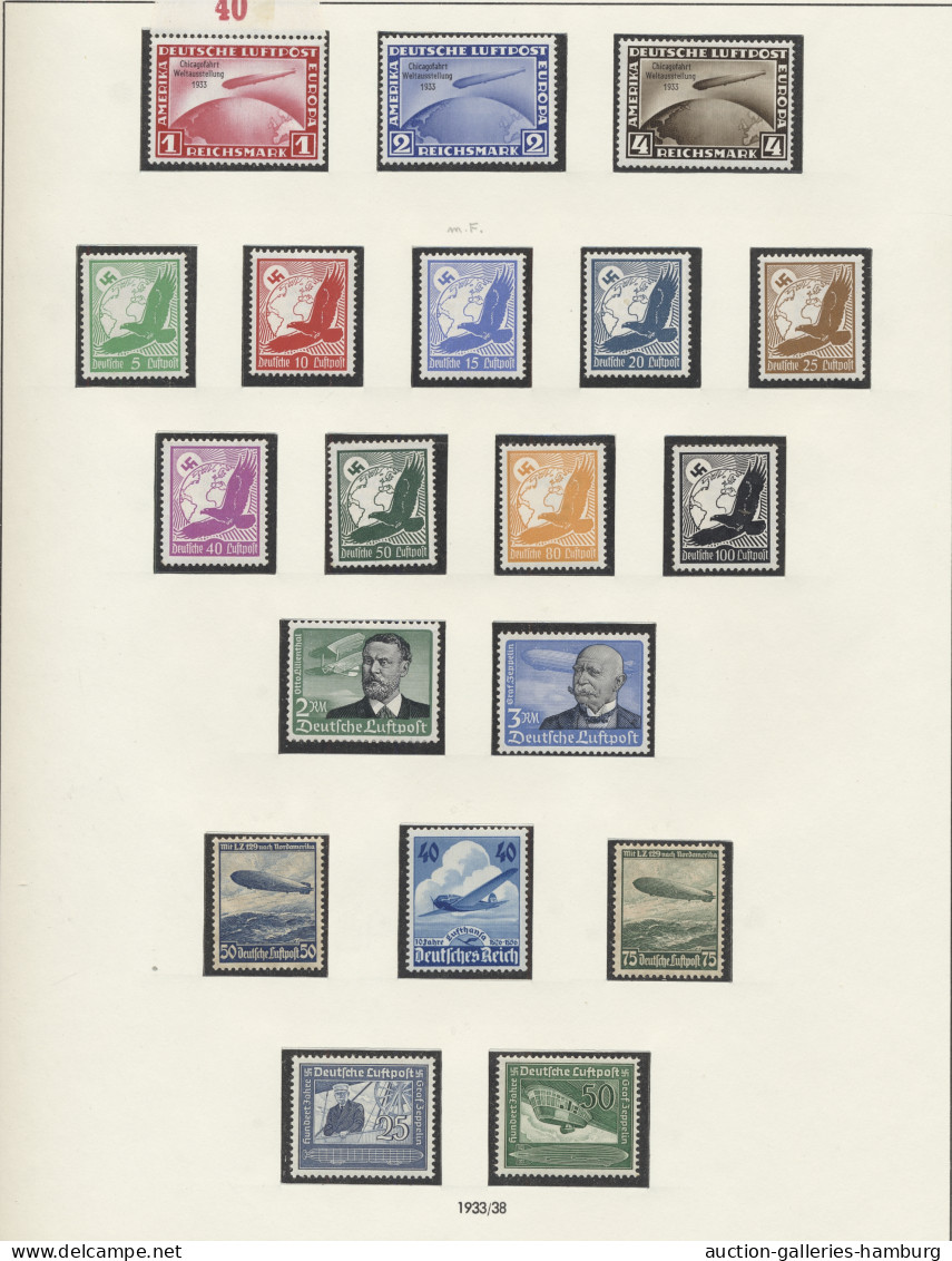 Deutsches Reich - 3. Reich: 1933-1945, Sammlung In SAFE-Ringbinder, Sowohl Geste - Used Stamps