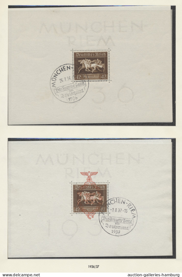 Deutsches Reich - 3. Reich: 1933-1945, Sammlung in SAFE-Ringbinder, sowohl geste