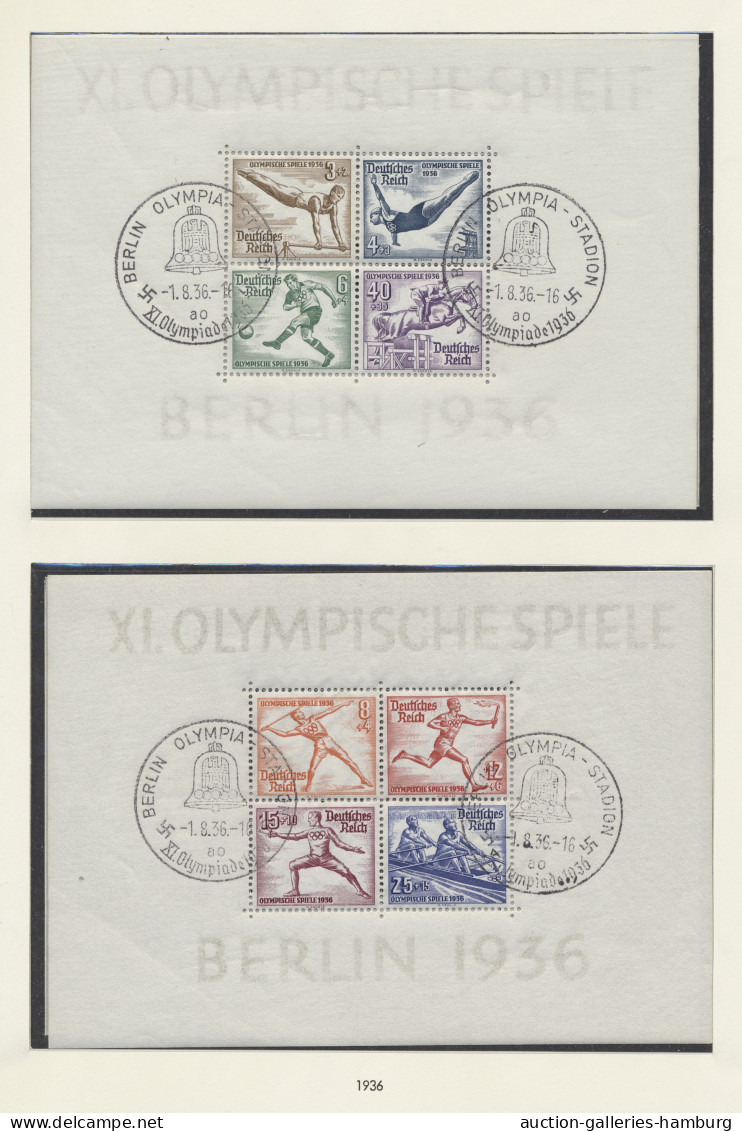 Deutsches Reich - 3. Reich: 1933-1945, Sammlung in SAFE-Ringbinder, sowohl geste