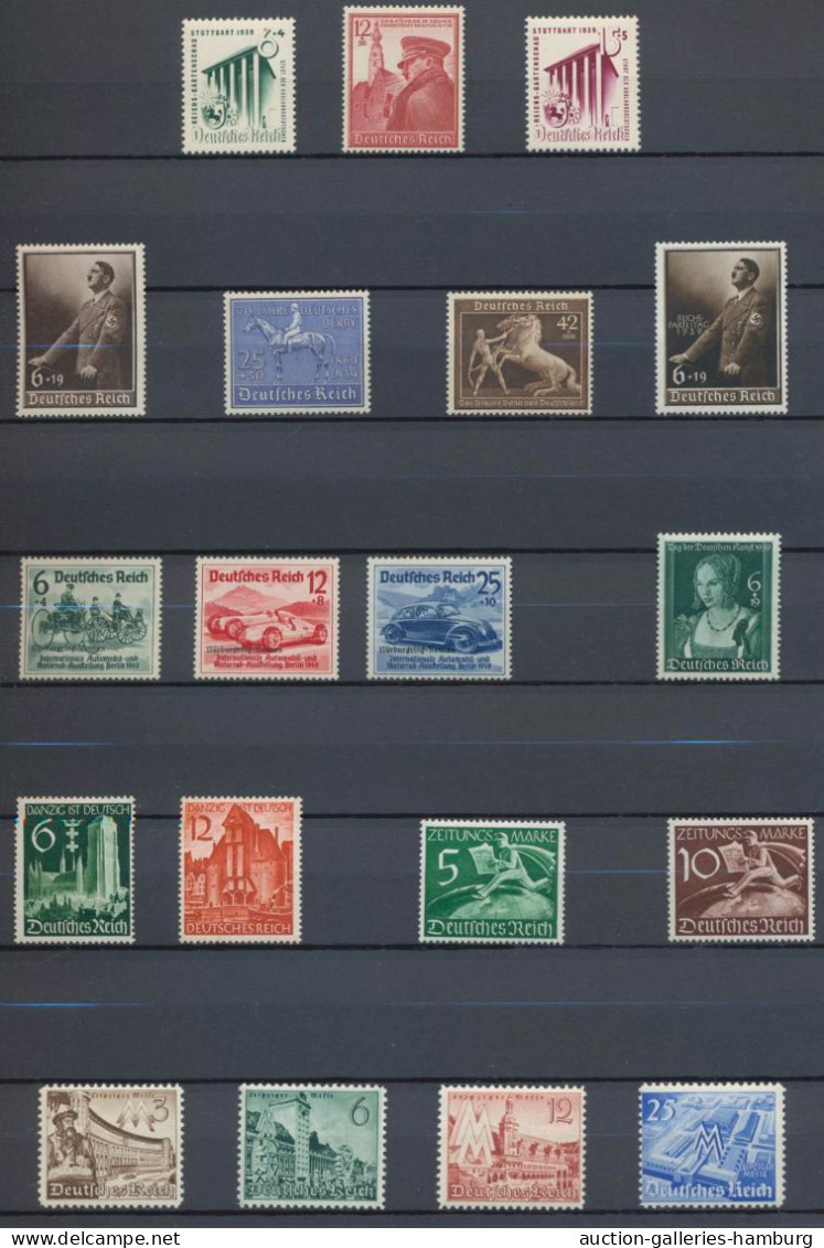 Deutsches Reich - 3. Reich: 1933-1941, Postfrische Sammlung Ab Mi.-Nr. 479-481 M - Nuevos