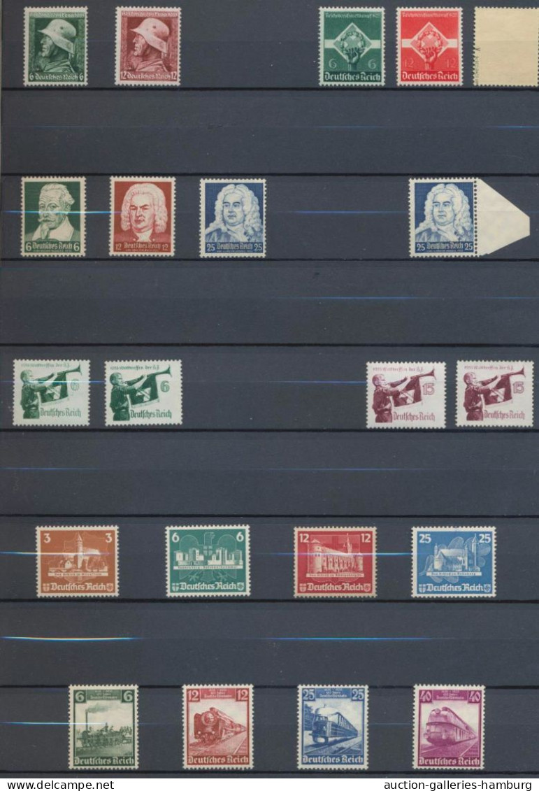 Deutsches Reich - 3. Reich: 1933-1941, Postfrische Sammlung Ab Mi.-Nr. 479-481 M - Unused Stamps