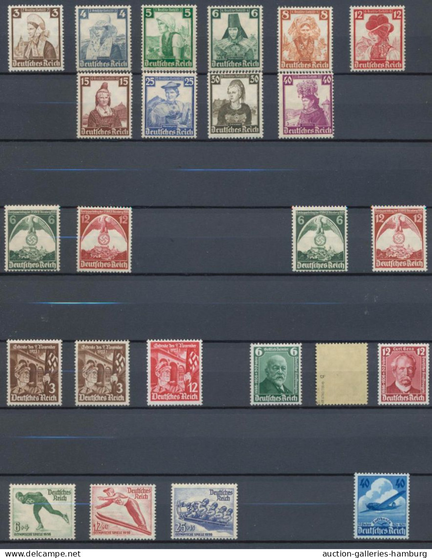 Deutsches Reich - 3. Reich: 1933-1941, Postfrische Sammlung Ab Mi.-Nr. 479-481 M - Nuevos