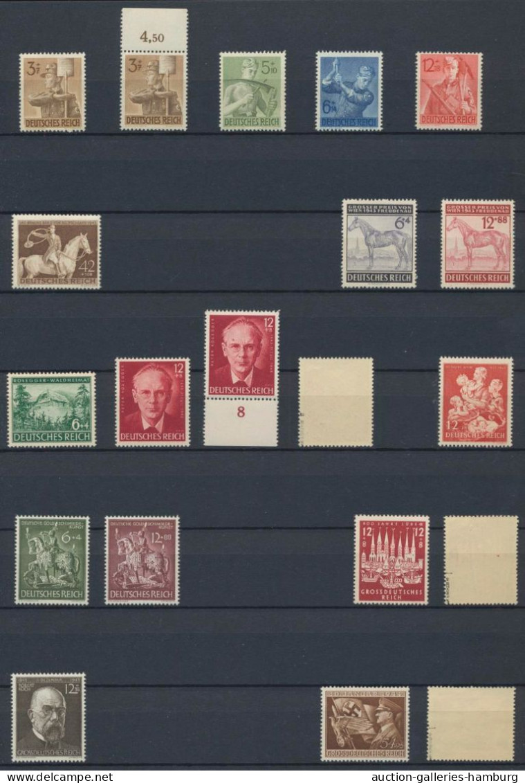 Deutsches Reich - 3. Reich: 1941-1945, Ausschließlich Postfrische Sammlung Mit D - Unused Stamps