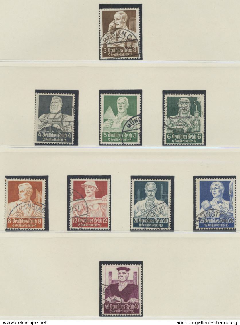 Deutsches Reich - 3. Reich: 1933-1945, überwiegend Gestempelte Sammlung In Einem - Used Stamps