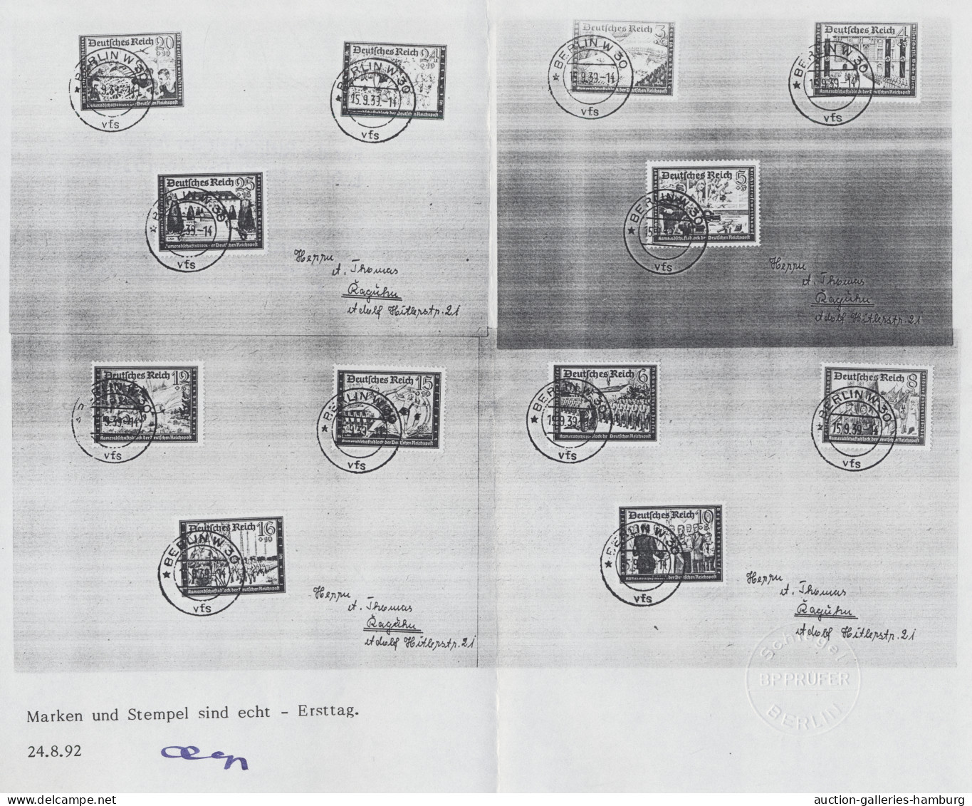 Deutsches Reich - 3. Reich: 1935-1945, ERSTTAGSBRIEFE, insgesamt 128 Belege, ein