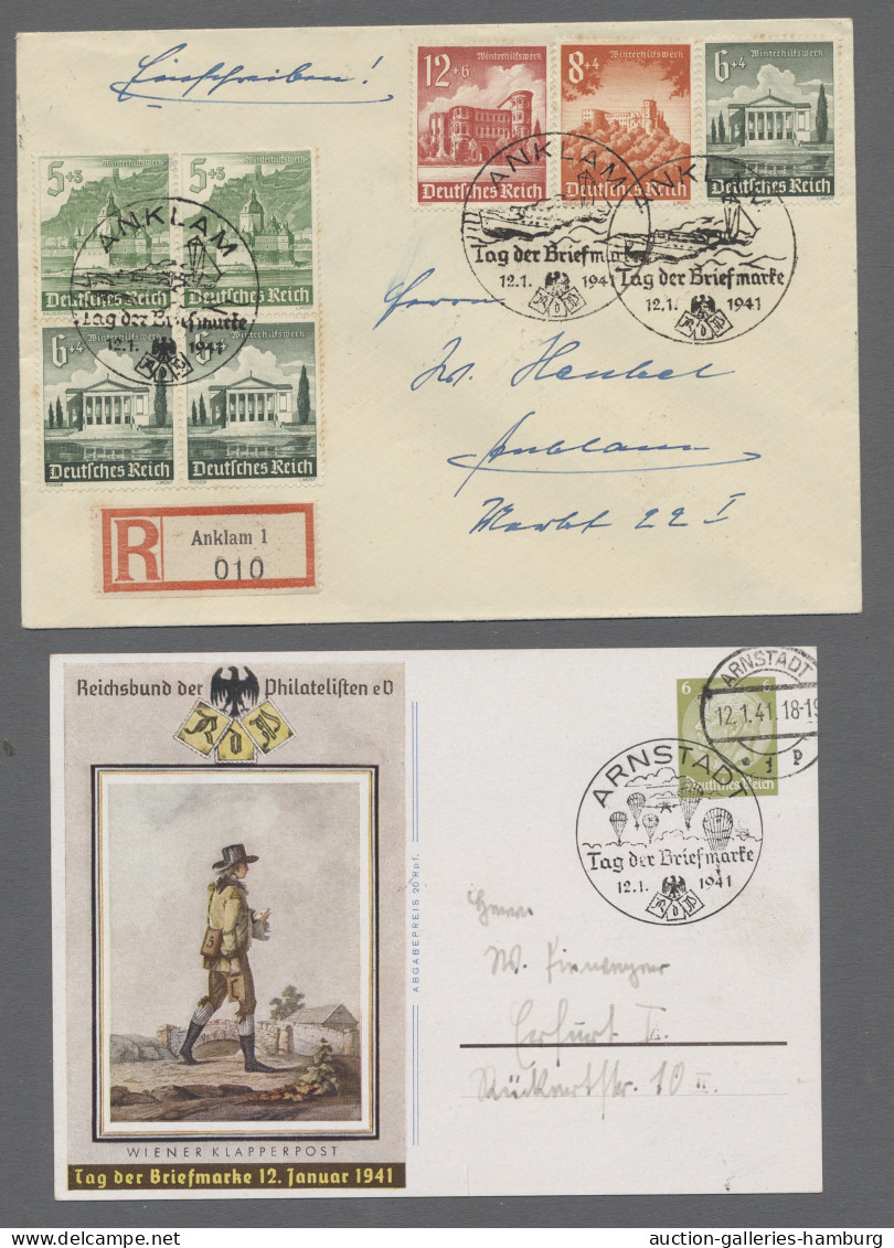 Deutsches Reich - 3. Reich: 1941, Tag Der Briefmarke, Sammlung Der Sonderstempel - Lettres & Documents