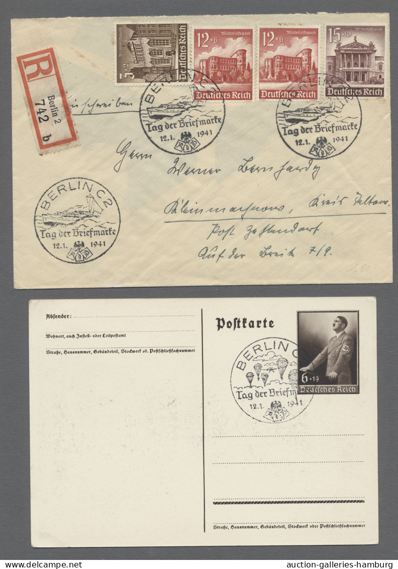 Deutsches Reich - 3. Reich: 1941, Tag Der Briefmarke, Sammlung Der Sonderstempel - Covers & Documents