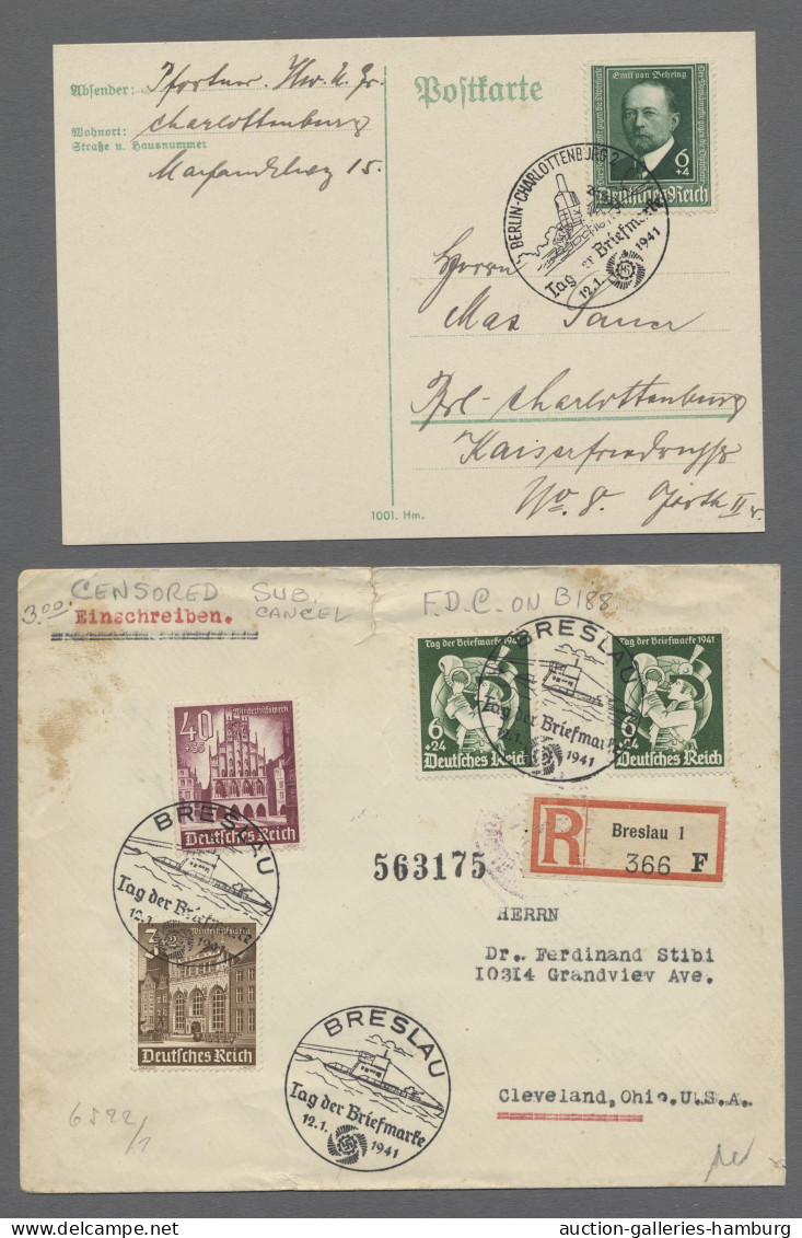 Deutsches Reich - 3. Reich: 1941, Tag Der Briefmarke, Sammlung Der Sonderstempel - Covers & Documents