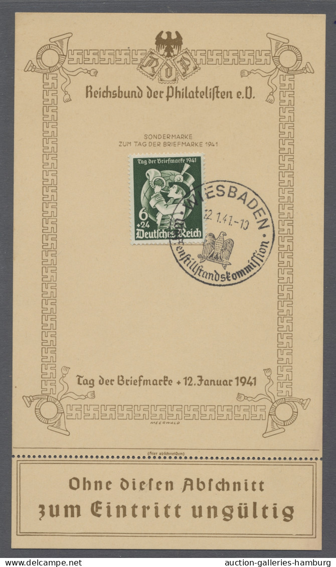 Deutsches Reich - 3. Reich: 1941, Tag der Briefmarke, Sammlung der Sonderstempel