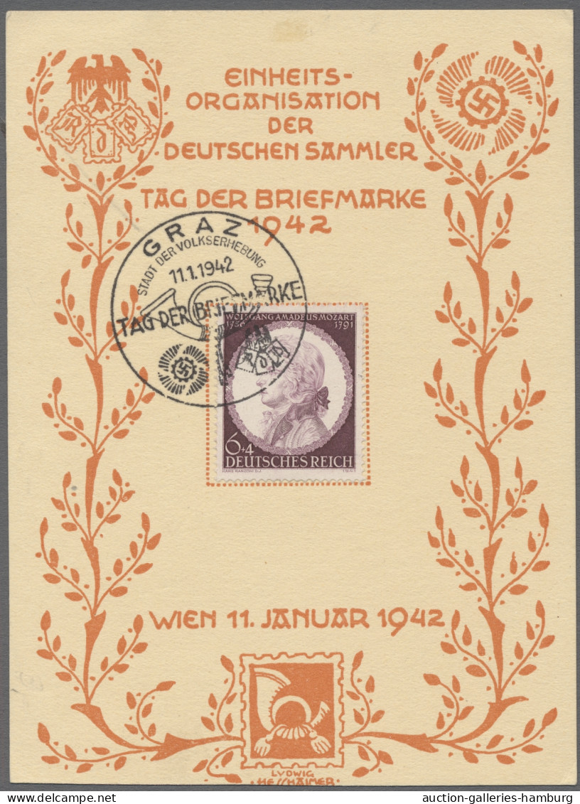 Deutsches Reich - 3. Reich: 1942, Tag Der Briefmarke, 147 Belege Und Einige Brie - Lettres & Documents