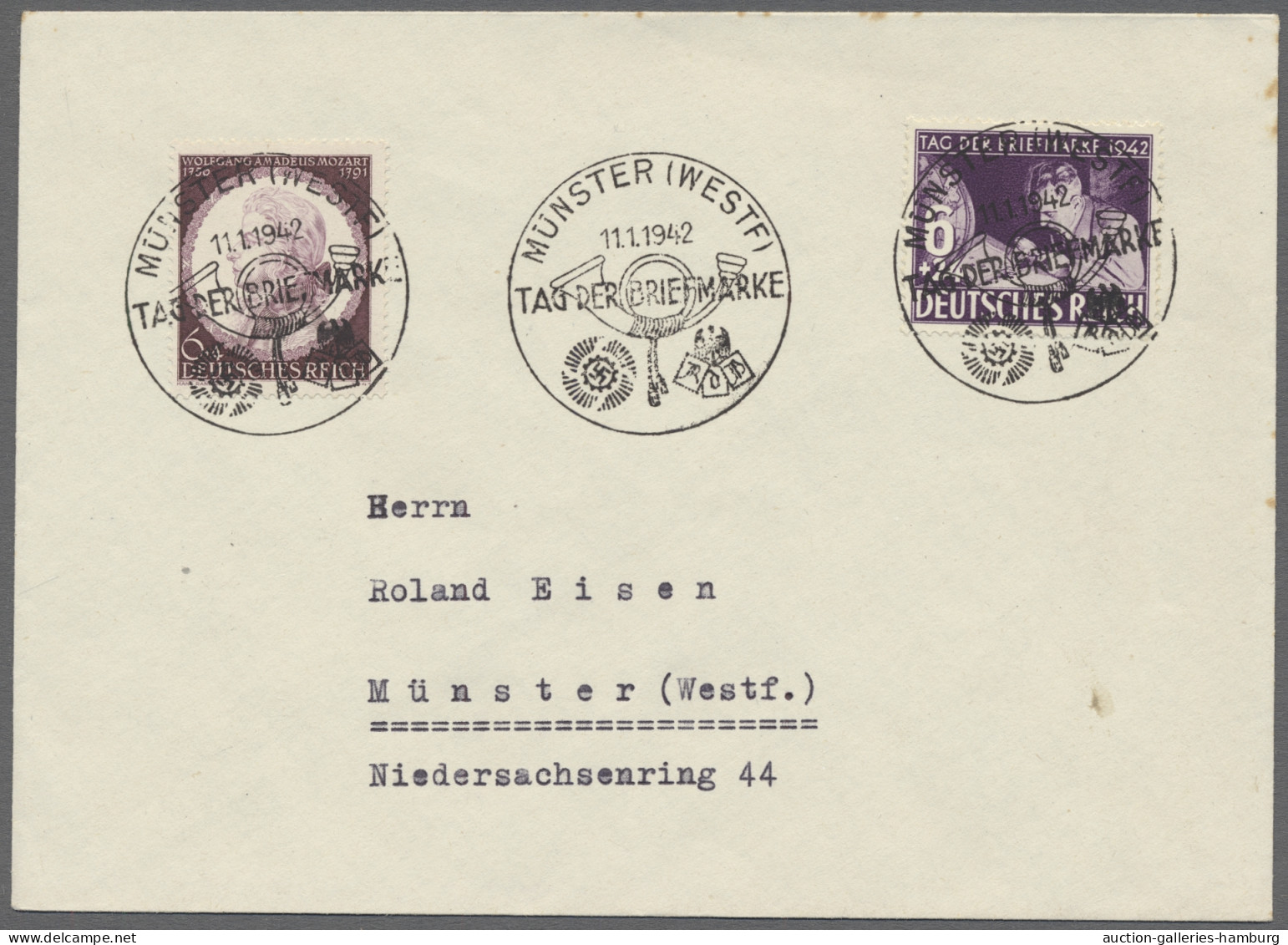 Deutsches Reich - 3. Reich: 1942, Tag der Briefmarke, 147 Belege und einige Brie