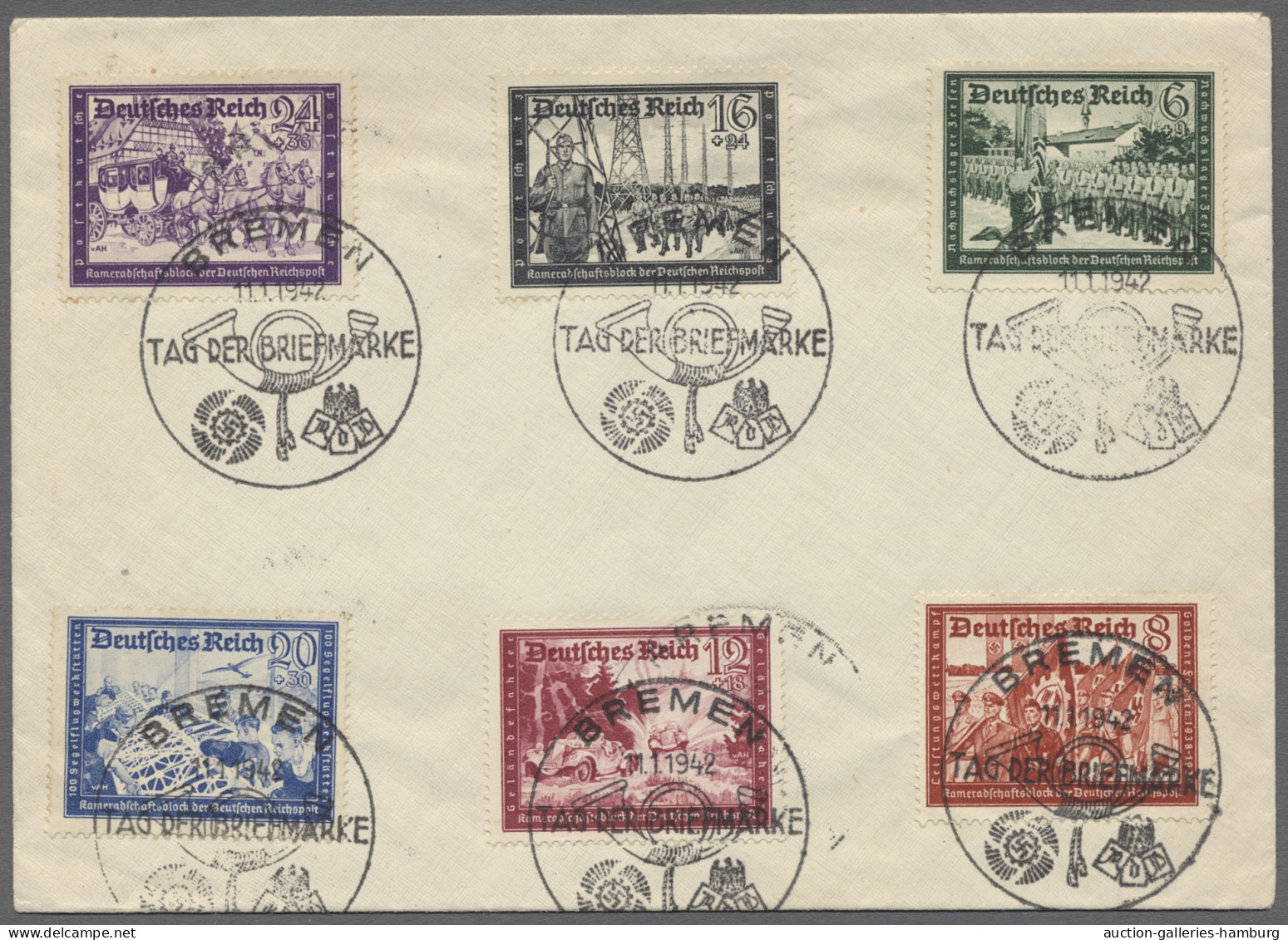 Deutsches Reich - 3. Reich: 1942, Tag Der Briefmarke, Sammlung Von 96 Belegen Au - Covers & Documents