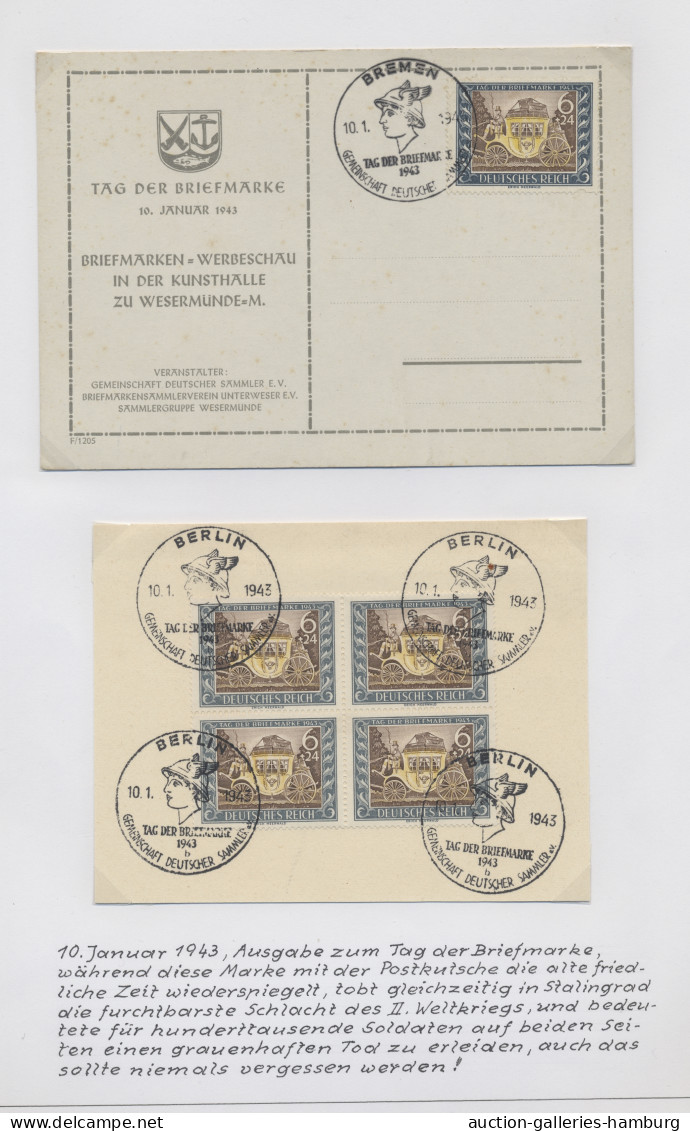 Deutsches Reich - 3. Reich: 1942-1944, Kleine Sammlung Von 15 Belegen Mit "Tag D - Covers & Documents