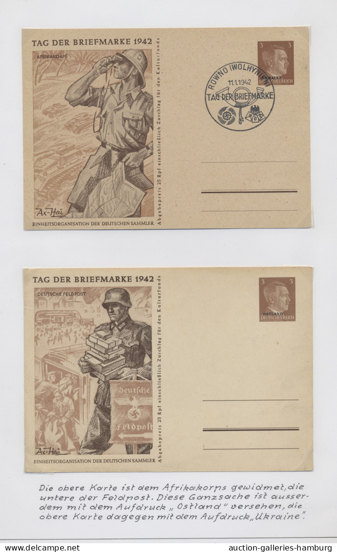 Deutsches Reich - 3. Reich: 1942-1944, Kleine Sammlung Von 15 Belegen Mit "Tag D - Storia Postale