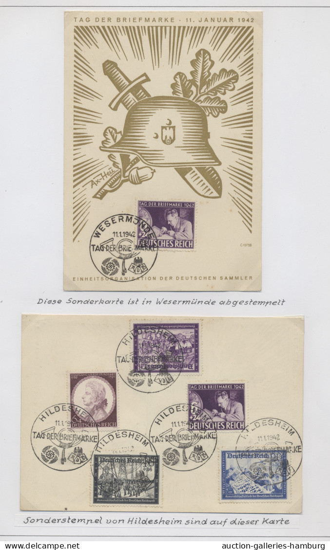 Deutsches Reich - 3. Reich: 1942-1944, Kleine Sammlung Von 15 Belegen Mit "Tag D - Lettres & Documents