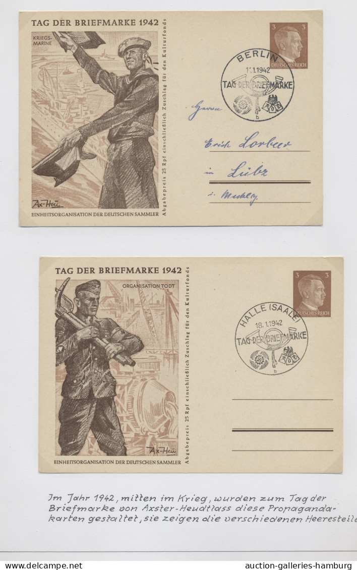 Deutsches Reich - 3. Reich: 1942-1944, Kleine Sammlung Von 15 Belegen Mit "Tag D - Storia Postale