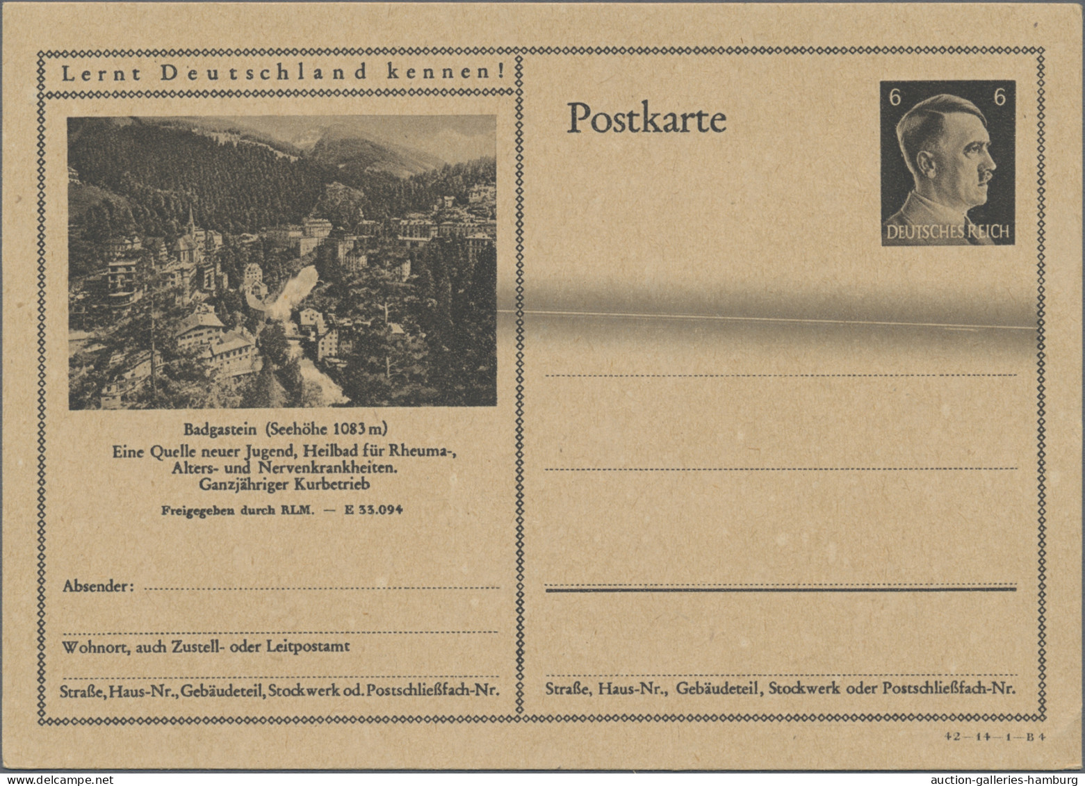 Deutsches Reich - Ganzsachen: 1929/1942, Saubere Partie Von 40 Ungebrauchten Bil - Autres & Non Classés