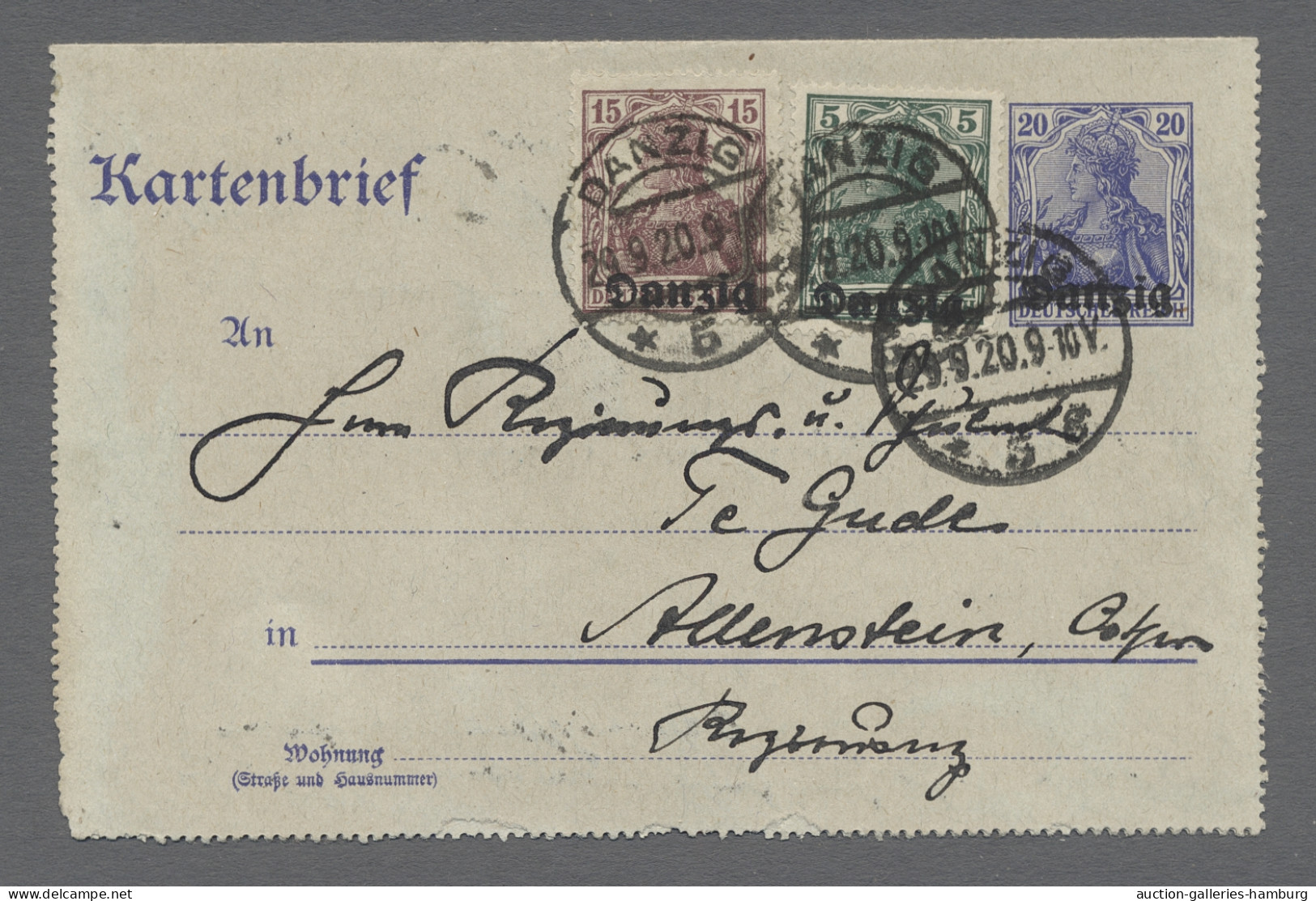 Deutsches Reich - Ganzsachen: 1872-1932, Zwei Briefalben Mit Insgesamt Rund 200 - Autres & Non Classés