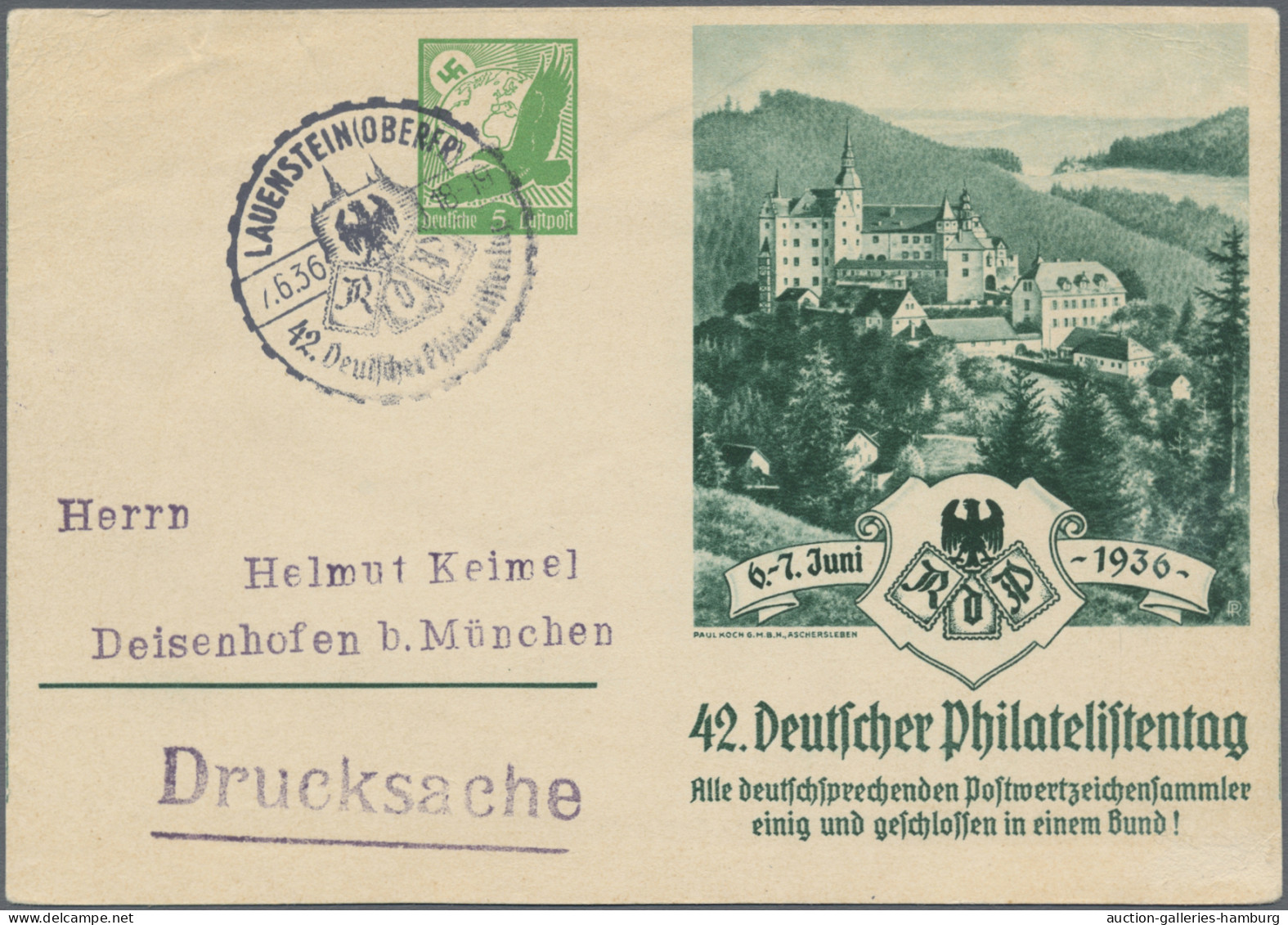 Deutsches Reich - Privatganzsachen: 1870/1939, Partie Von Elf Privatganzsachen A - Other & Unclassified