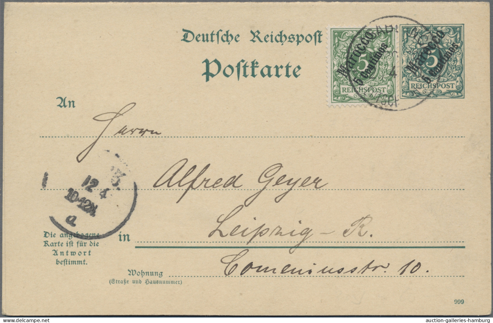 Deutsche Auslandspostämter + Kolonien: 1898/1908, Partie Von 19 Gestempelten Gan - Otros & Sin Clasificación