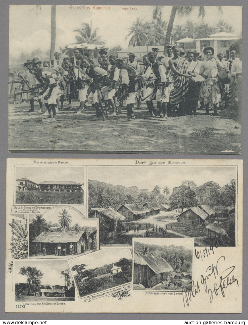 Deutsche Kolonien - Kamerun: 1899-1929, Sammlung von 33 Belegen in einem Album,