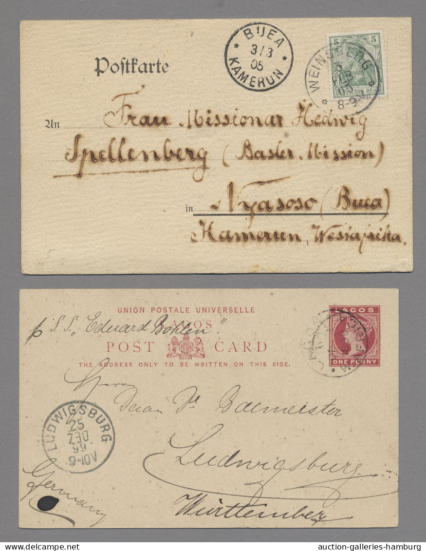 Deutsche Kolonien - Kamerun: 1899-1929, Sammlung von 33 Belegen in einem Album,