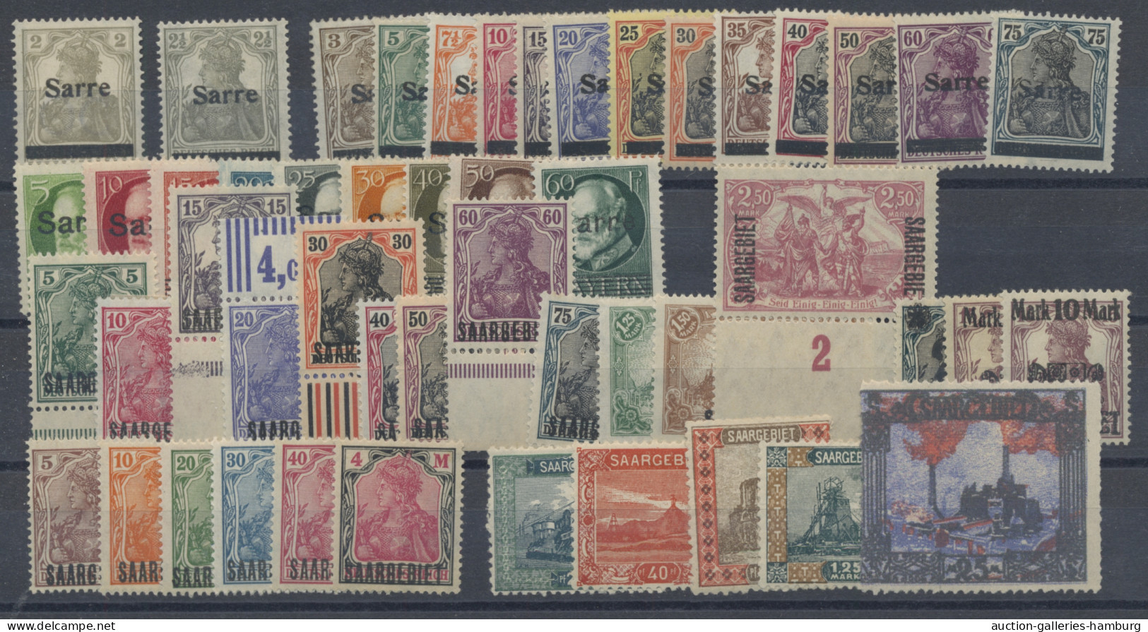 Deutsche Abstimmungsgebiete: Saargebiet: 1920-1934, Sammlung / Partie, Vorwiegen - Used Stamps